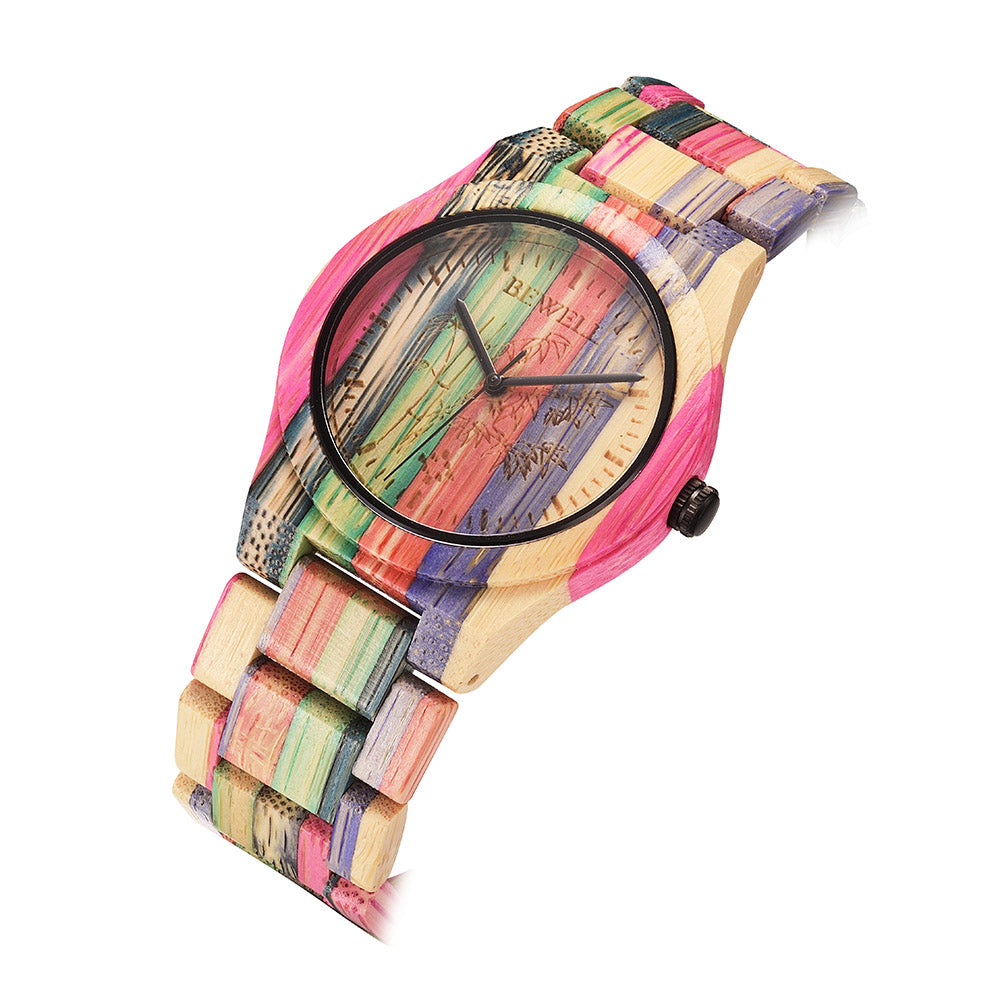 Wonder Rainbow Wooden Wristwatch