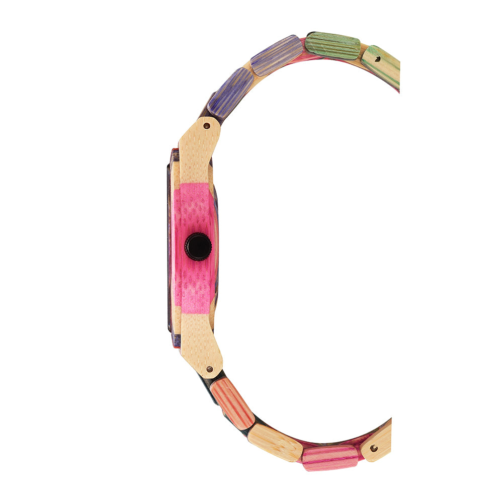 Wonder Rainbow Wooden Wristwatch