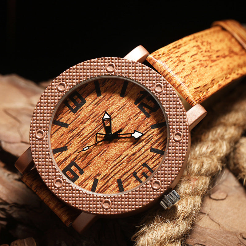 Casual Wooden Wrist Watch