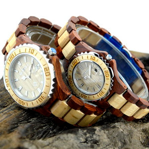 Bewell Couple Wooden Watch