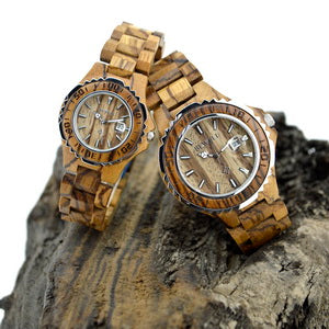 Bewell Couple Wooden Watch